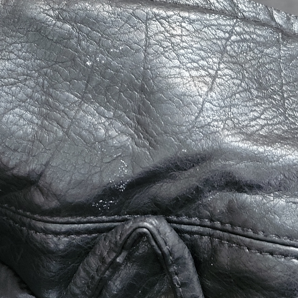 BLACK Faux Leather Moto Jacket Women's Size Small - Picture 9 of 16